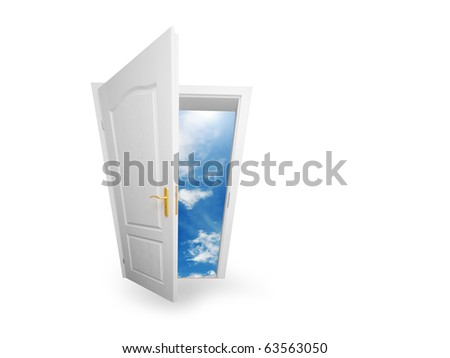 stock photo Door to new world Open door to new life conceptual Other