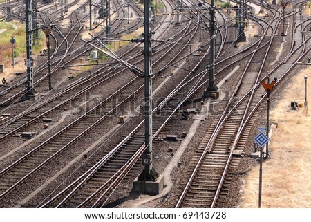 railways rails and switches
