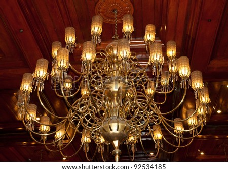 beautiful golden chandelier