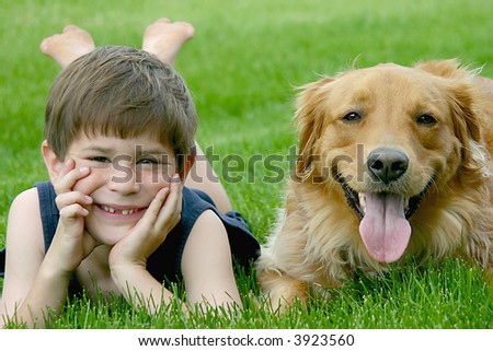 Young Boy With Dog