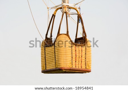 stock photo : Empty Hot Air Balloon Basket
