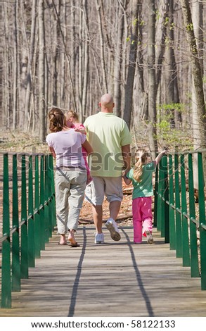 Family Taking a Walk