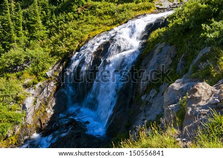 Upper Heather Canyon Falls, Mt Hood, Oregon