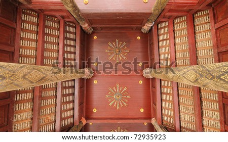 Thai temple ceiling
