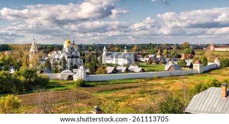 Convent of the Intercession (Pokrovsky monastery) in the ancient town of Suzdal, Russia. Golden Ring of Russia.