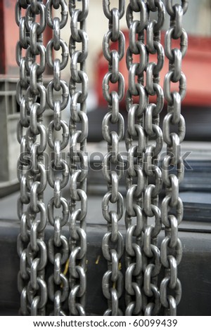 chain texture steel graded metal links multiple