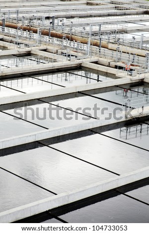 View of some water treatment plant facilities View of some water treatment plant facilities