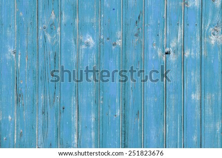 Color picture of some blue wood planks. Good as background.