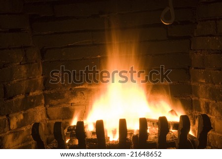 fire place in home