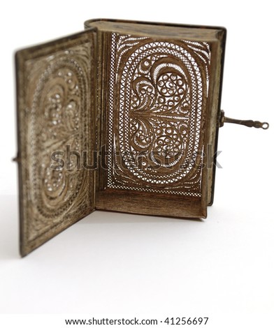 silver book case