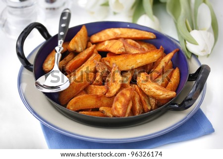 Fried Potato Wedges