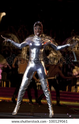 NEW YORK - MARCH 31: Ebonee Excell performs on stage at the 26th annual Night Of A Thousand Gowns at the Marriott Marquis Times Square on March 31, 2012 in New York City