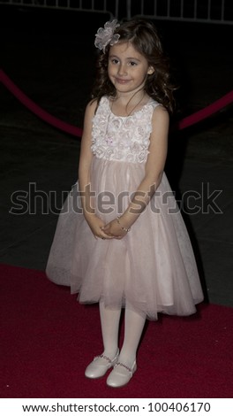 NEW YORK - APRIL 18: Four-year old actress Zoe Niemkiewicz attends premiere Five-Year Engagement at Ziegfeld Theatre during 2012 Tribeca Film Festival on April 18, 2012 in NYC