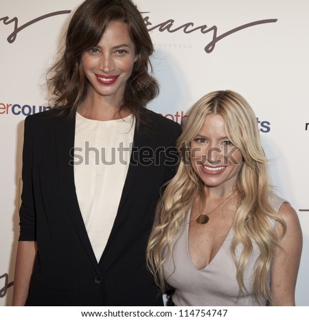 NEW YORK - OCTOBER 05: Christy Turlington Burns and Tracy Anderson attend The Tracy Anderson Method Pregnancy Project at Le Bain At The Standard Hotel on October 05, 2012 in New York City.