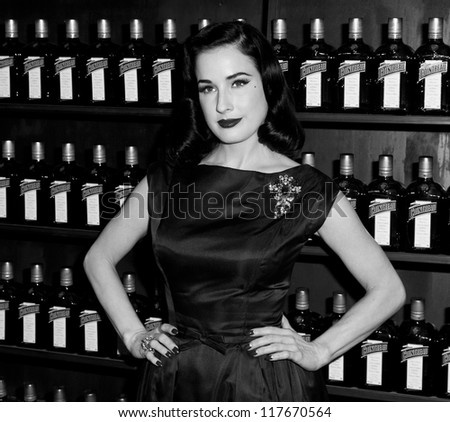 NEW YORK - OCTOBER 15: DITA VON TEESE CELEBRATES COCKTAIL COUTURE AT LA MAISON COINTREAU DEBUTS on October 15, 2012 in NYC