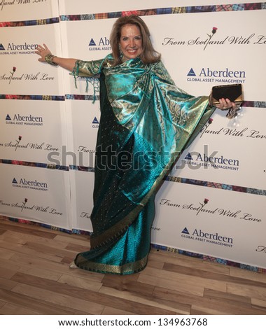 NEW YORK - APRIL 08: Susan Currie attends charity fashion show From Scotland With Love at Stage 48 on April 8 in New York City