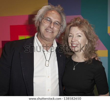 NEW YORK - MAY 14: Eric Fischl and April Gornik attend Eric Fischl's 'Bad Boy' Book Launch Celebration at Mary Boone Gallery on Fifth Avenue on May 14, 2013 in New York City.