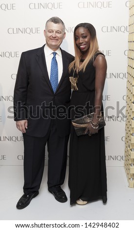 NEW YORK - JUNE 18: Estelle & William Lauder attend Dramatically Different Party hosted by Clinique launch new Moisturizing Lotion at Loft & Garden at Rockefeller Center on June 18, 2013 in New York