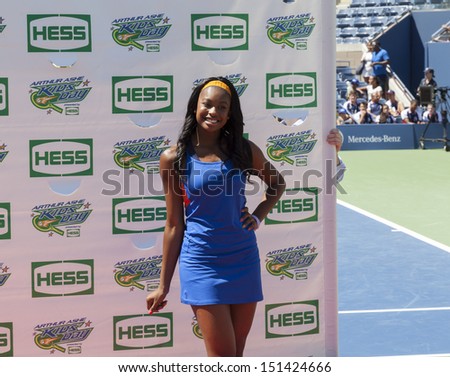 NEW YORK - AUGUST 24: Singer Coco Jones attends Arthur Ashe Kids Day presentation at Billie Jean King National Tennis Center on August 24, 2013 in New York City