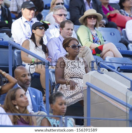 NEW YORK - SEPTEMBER 8: Star Jones attends US Open final match between Serena Williams of USA & Victoria Azarenka of Belarus at USTA Billie Jean King National Tennis Center on September 8, 2013 in NYC