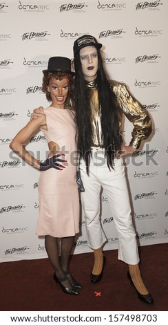 NEW YORK - OCTOBER 07: Narcissister and Arley Marks attend the 2013 Bessies Awards at The Apollo Theater on October 7, 2013 in New York City