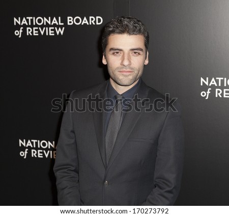 NEW YORK - JANUARY 07: Oscar Isaak attends the 2014 National Board Of Review Awards Gala at Cipriani 42nd Street on January 7, 2014 in New York City.