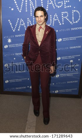 NEW YORK, NY - JANUARY 13, 2014: Designer Zac Posen attends the Vintage Vanguard event benefiting Dress For Success at Jane Hotel in New York City