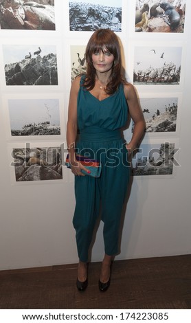 NEW YORK, NY - JANUARY 30, 2014: Helena Christensen attends Luxury collection hotels & resorts exhibition \'VISUAL JOURNEY PERU\' by Helena Christensen to benefit Oxfam at Bleecker Street Arts Club