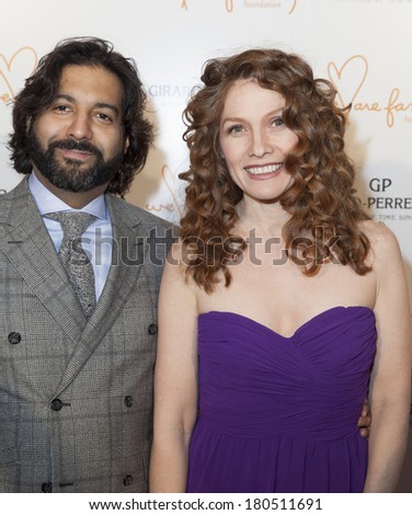 NEW YORK, NY - MARCH 06, 2014: Kheystyne Haje and Rowland Rejas attend the We Are Family Foundation 2014 Gala at Hammerstein Ballroom presented by Girard-Perregaux