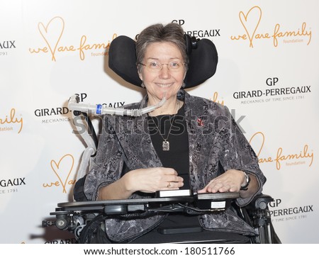 NEW YORK, NY - MARCH 06, 2014: Jennie Stepanek attends the We Are Family Foundation 2014 Gala at Hammerstein Ballroom presented by Girard-Perregaux