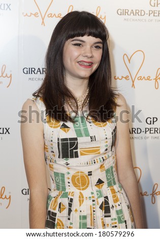 NEW YORK, NY - MARCH 06, 2014: Lulu Cerone attends the We Are Family Foundation 2014 Gala at Hammerstein Ballroom presented by Girard-Perregaux