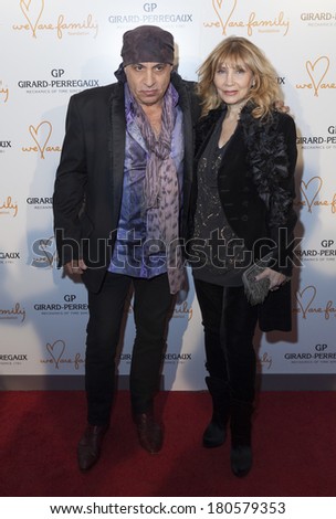 NEW YORK, NY - MARCH 06, 2014: Steven Van Zandt and Maureen Van Zandt attends the We Are Family Foundation 2014 Gala at Hammerstein Ballroom presented by Girard-Perregaux