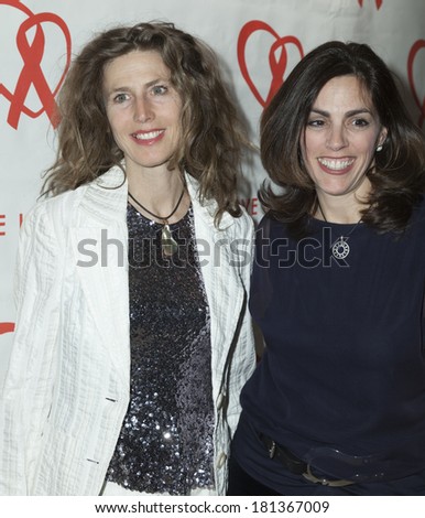 NEW YORK, NY - MARCH 11, 2014: (L-R) Sophie Hawkins and Lisa Lori attend the Love Heals 2014 Gala at Four Seasons Restaurant