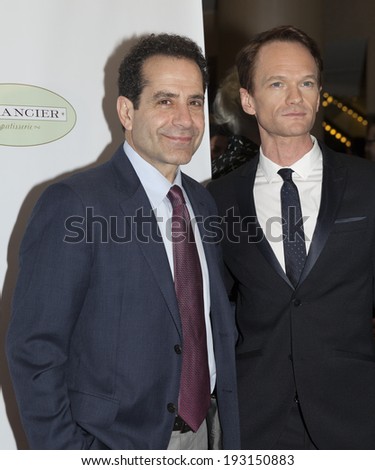 NEW YORK, NY - MAY 16, 2014: Neil Patrick Harris and TOny Shaloub attend the 80th Annual Drama League Awards Ceremony and Luncheon at Marriot Marquis Times Square
