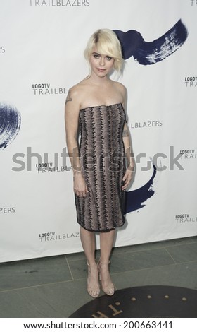 NEW YORK, NY USA - JUNE 23, 2014: Taryn Manning attends Logo TV\'s \'Trailblazers\' at the Cathedral of St. John the Divine