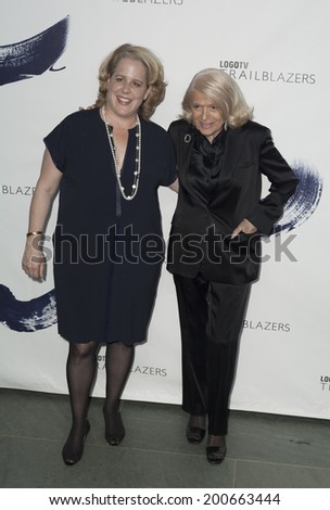 NEW YORK, NY USA - JUNE 23, 2014: Edie Windsor and Roberta Kaplan attend Logo TV\'s \'Trailblazers\' at the Cathedral of St. John the Divine