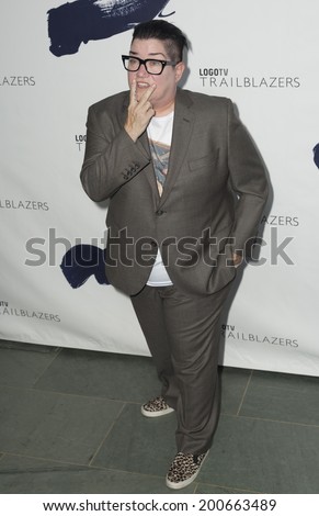 NEW YORK, NY USA - JUNE 23, 2014: Lea DeLaria attends Logo TV\'s \'Trailblazers\' at the Cathedral of St. John the Divine