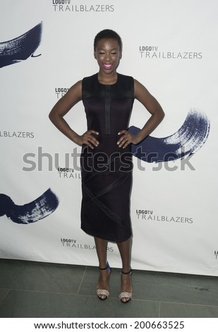 NEW YORK, NY USA - JUNE 23, 2014: Samira Wiley attends Logo TV\'s \'Trailblazers\' at the Cathedral of St. John the Divine