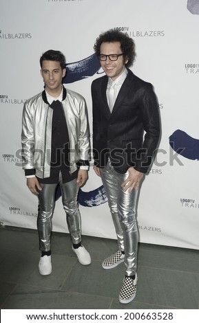 NEW YORK, NY USA - JUNE 23, 2014: Duo Ian Axel and Chad Vaccarino attends Logo TV's 'Trailblazers' at the Cathedral of St. John the Divine
