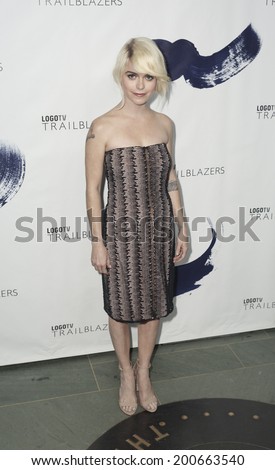 NEW YORK, NY USA - JUNE 23, 2014: Taryn Manning attends Logo TV's 'Trailblazers' at the Cathedral of St. John the Divine