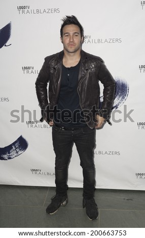 NEW YORK, NY USA - JUNE 23, 2014: Pete Wentz attends Logo TV\'s \'Trailblazers\' at the Cathedral of St. John the Divine