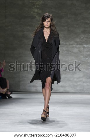 New York, NY - September 7, 2014: Model walks runway for Park Choonmoo collection at Spring/Summer 2015 Fashion week in Lincoln Center