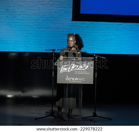 New York, NY - October 20, 2014: Chirlane McGray attends the 2014 Bessies Awards at The Apollo Theater