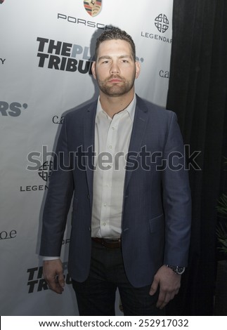 NEW YORK, NY - FEBRUARY 14, 2015: Chris Weidman attends The Players\' Tribune multi-media sports platform Launch Party at Canoe Studios