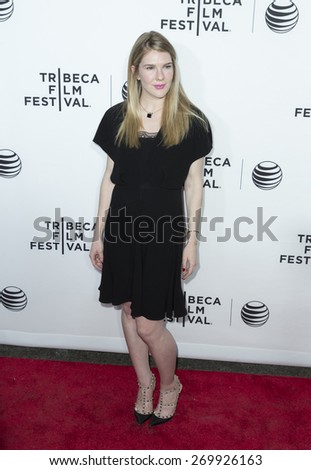 New York, NY - April 15, 2015: Lily Rabe attends Tribeca Film Festival opening night screening of Live From New York at Beacon Theater