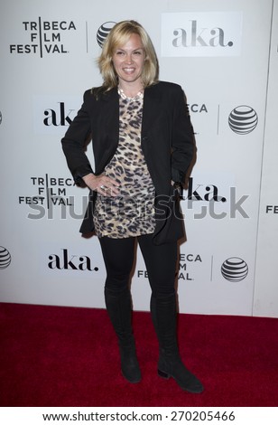 New York, NY - April 16, 2015: Laura Frost attends Tribeca Film Festival premiere of The Adderall Diaries film at BMCC Tribeca Performing Arts Center