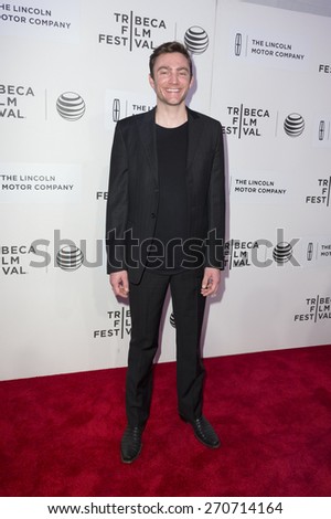 New York, NY - April 17, 2015: Jay Bulger attends Tribeca Film Festival premiere of Wannabe film at BMCC Tribeca Performing Arts Center