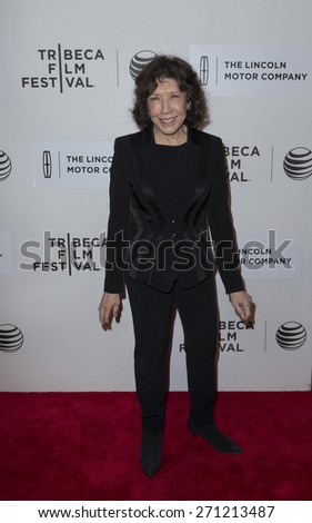 New York, NY - April 20, 2015: Lily Tomlin attends Tribeca Film Festival premiere of Grandma film at BMCC Tribeca Performing Arts Center
