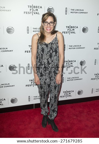 New York, NY - April 21, 2015: Jennifer Prediger attends Tribeca Film Festival screening of On The Town movie at Spring Studios