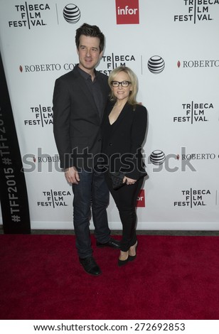 New York, NY - April 25, 2015: Christian Hebel and Rachael Harris attend 25th anniversary screening Goodfellas movie during Tribeca Film Festival closing night at Beacon theater